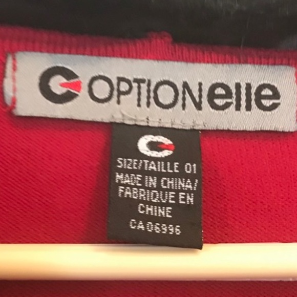 Cranberry wool and polyester cardigan. - Picture 2 of 6